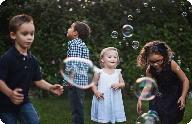 Children playing outside