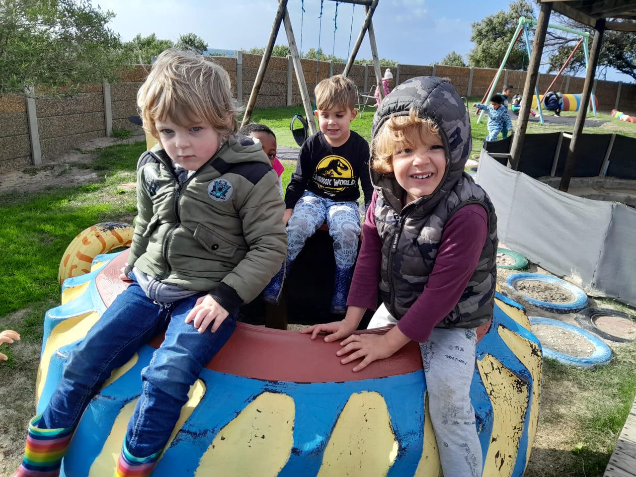 Toddlers outdoor play